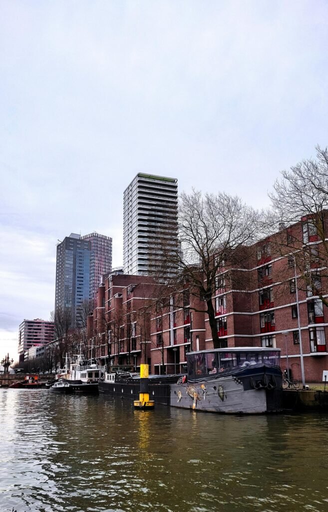 Brown Building Near a Body of Water