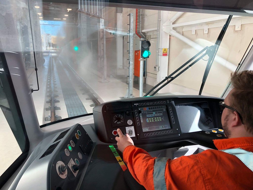 driving seat in a metro