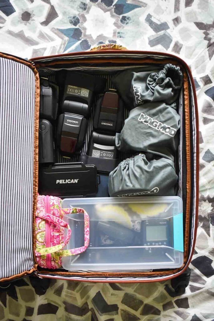 some safety gear in luggage when travling