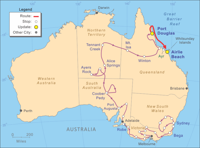 Airlie Beach Map of Australia​